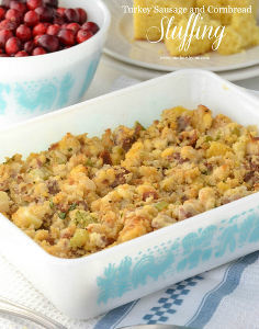 Fresh Turkey Sausage and Cornbread Stuffing