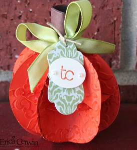 3D Pumpkin Placecard