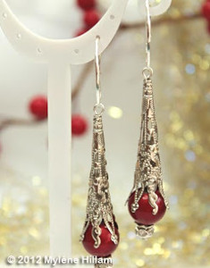 Snow Cone Filigree Earrings