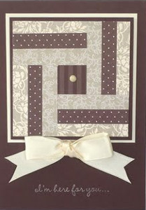 Log Cabin Quilt Card