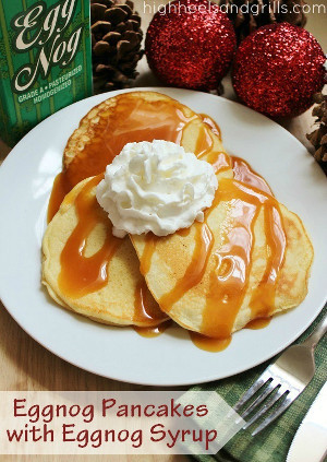 Holiday Eggnog Pancakes