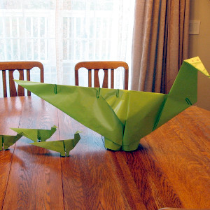 Giant Dino Origami