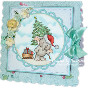 An Elephant Never Forgets Christmas Card