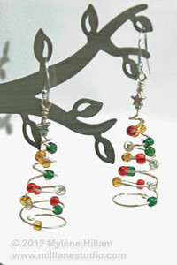 Spiral Evergreen Earrings