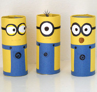 Cardboard Tube Minion Crafts