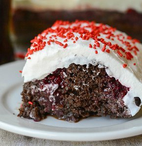 Cherry Coke Poke Cake