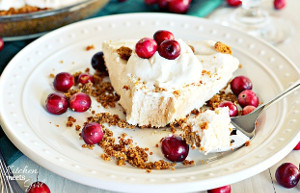 Skinny Eggnog Pie