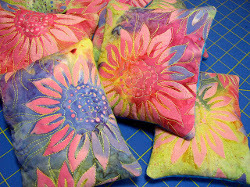 Quilted Sunflower Pincushion