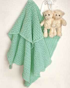 Marine Mint Baby Blanket