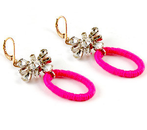 Modern Vintage Neon Earrings