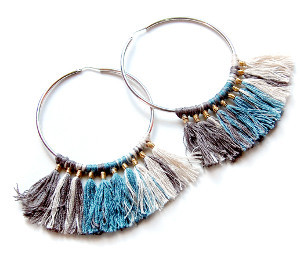 Tassel Hoop Earrings