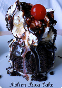 Chilis Inspired Hot Fudge Molten Lava Cake