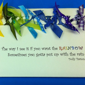 Ribbon RainBOW Card