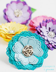 Perfect Punch Paper Flower Pin