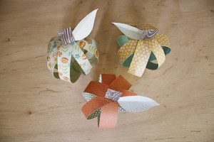 Scrapbook Paper Pumpkins