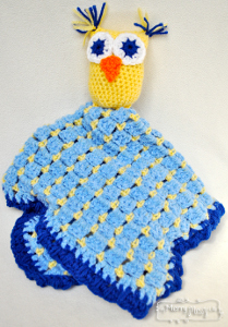 Owl Lovey Crochet Baby Blanket