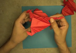 Origami Flappy Fire Dragon