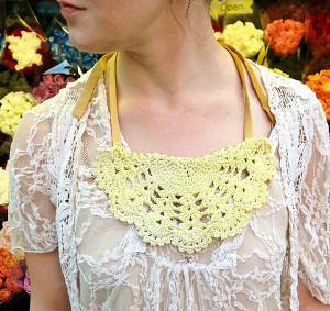 Lace Doily Bib Necklace