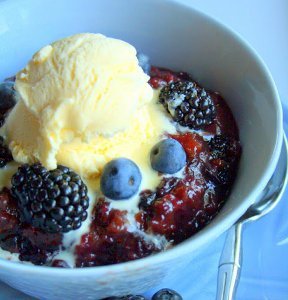Two-Hour Berry Cobbler
