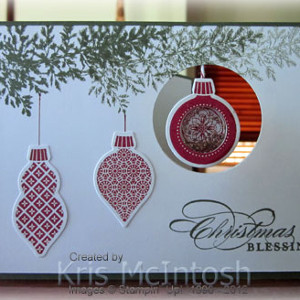 Dangling Ornament Christmas Card