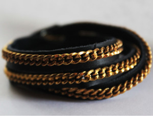 Updated Leather Wrap Bracelet
