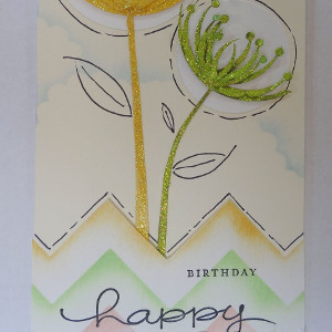 Glitter and Shine Birthday Card