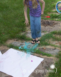 Outdoor Water Balloon Painting