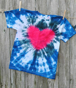 Tie Dye Heart Shirt