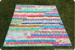 Jelly Roll Race Quilt