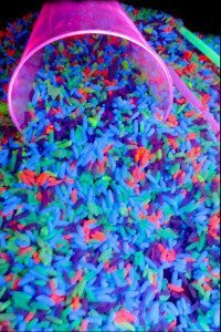 Glowing Rainbow Rice