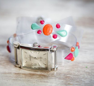 Floating Jewels Wrap Watch