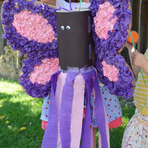 Pink and Purple Pinata