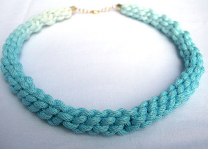 Tie-Dye Macrame Necklace