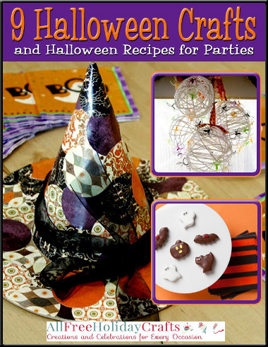 "9 Halloween Crafts and Halloween Recipes for Parties" eBook