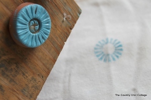 Button Stamping Table Runner