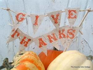 Thanksgiving Table Centerpiece Banner