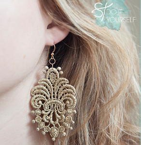 Lace Applique Earrings