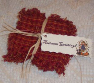 Raggedy Autumn Harvest Coasters