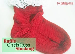 Festive Knit Christmas Stocking