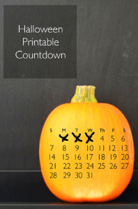 Printable Pumpkin Advent Calendar