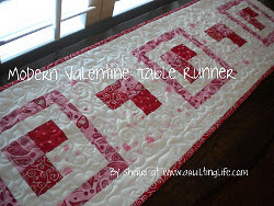 Modern Valentine Table Runner