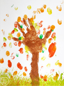 Amazing Autumn Handprint Art