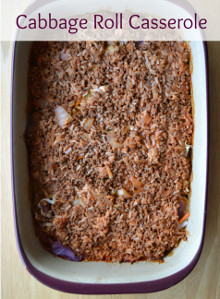 Shortcut Cabbage Roll Casserole