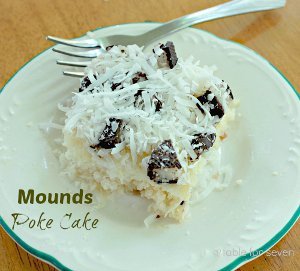 Quick Fix Mounds Poke Cake