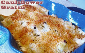 White Cheddar Cauliflower Gratin