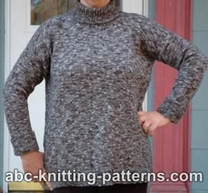 Quick Knit Turtleneck Sweater
