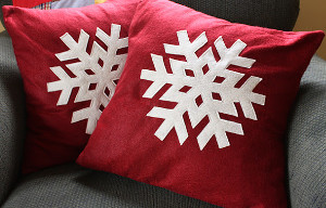 DIY Snowflake Pillow