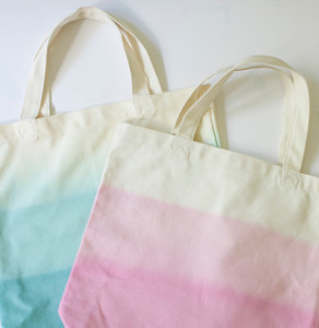 Dip Dyed Canvas Totes