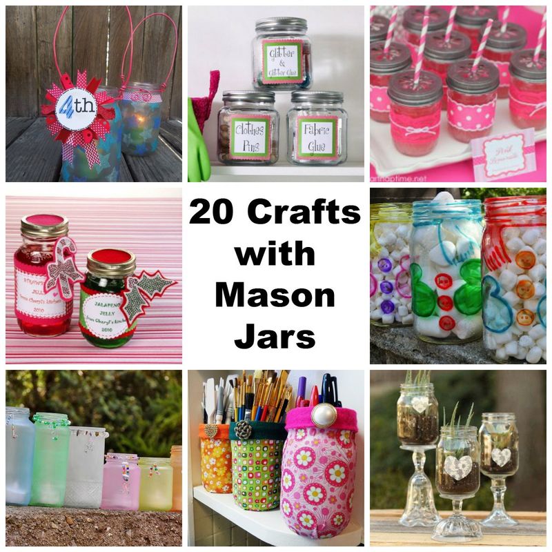 20 Crafts with Mason Jars: Wedding Ideas, Centerpieces, Decor and More ...