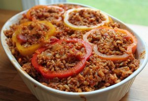 Chorizo Stuffed Peppers